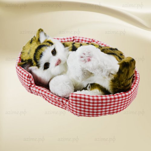 Кошка в большой текстильной корзине (20*500)