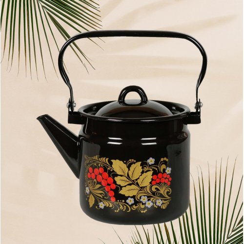 Чайник 2,0л 1с25с с декором  ручка металл (3) 121858