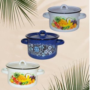 Кастрюля 1,5л 1с15с/1 с декором (8) 103938