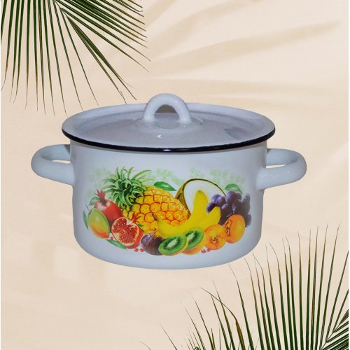 Кастрюля 1,5л 1с15с/1 с декором (8) 103938