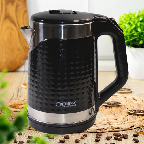 Чайник электрический CR-1515 Чёрный  2.0л 2000W(16)