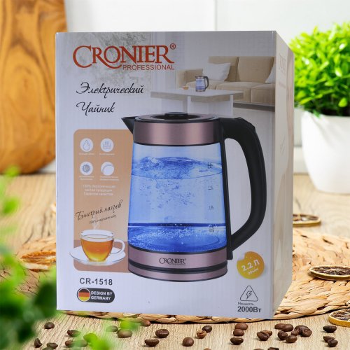 Чайник электрический CRONIER  CR-1518  2.2 л 2000W(12)