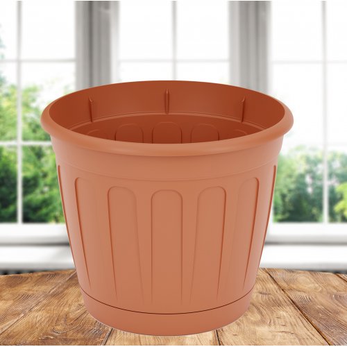 Горшок д/цветов ПМ М8246 Дионис коричневый 2.6л (22)