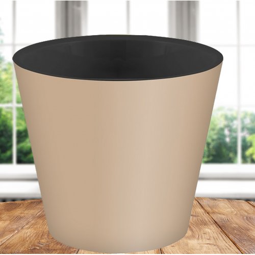 Горшок 221600127/01Rosemary  4,0л  D200 мм, бежевый с дренажной вставкой (12)