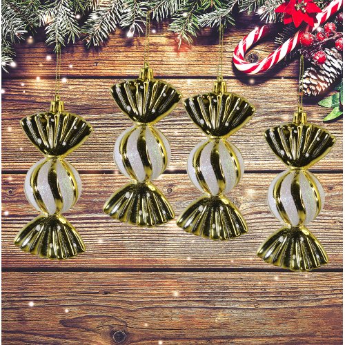 Набор ёлочных игрушек GT-158 Конфеты 4 предмета (96)