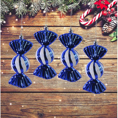 Набор ёлочных игрушек GT-158 Конфеты 4 предмета (96)