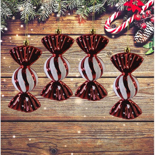 Набор ёлочных игрушек GT-158 Конфеты 4 предмета (96)