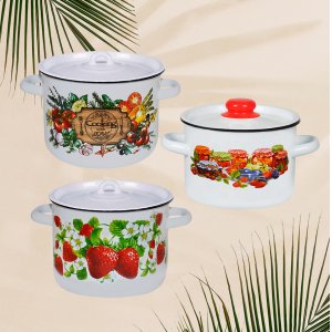 Кастрюля 4,5л 1с17с  с декором (3)