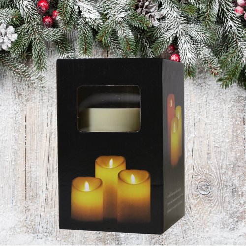 Свеча LED AZ2024-333 с гирляндой 12см (120)