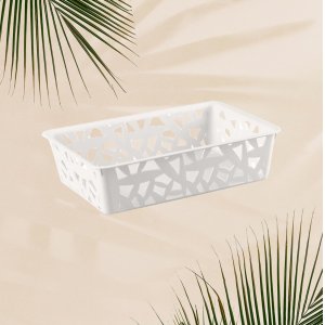 Корзина ПМ 431226616 белый 1,7л  23*16*6 (20)