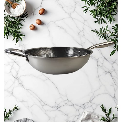 Сковорода -WOK AZ2026-436 нерж.сталь АП покытие d36см  (20)