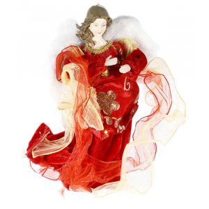 Ангел AZ2021-298  подвесной платье красное  (24)