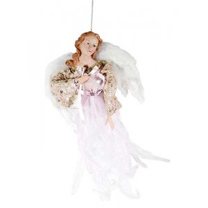 Ангел AZ2021-300  подвесной платье бело/розовое (20)