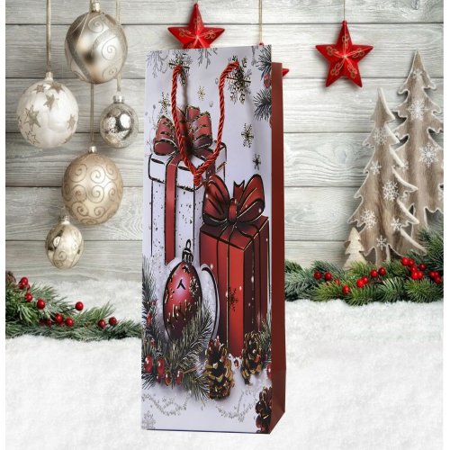 Пакет Новогодний AZ2025-214 12*35*9см (720)