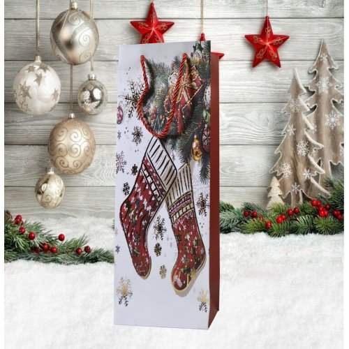 Пакет Новогодний AZ2025-214 12*35*9см (720)