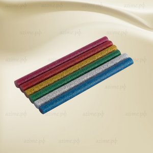 Стержни клеевые 007586  цветные, с блестками, 7х100 мм, 6 шт (25)