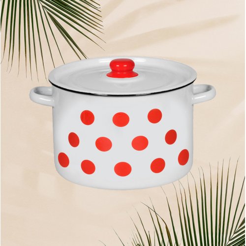 Кастрюля 7,0л 1с18 с декором (2)