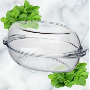 Форма для запекания 59022 овальная 2.25л  утятница (4)