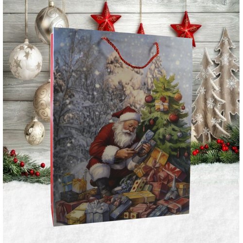 Пакет Новогодний AZ2024-481 31*40*12см (180)