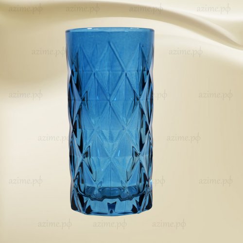 Набор стаканов AZ2023-455 высокие 6шт.330мл тёмно синиий (6)