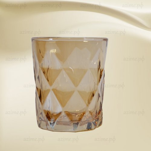 Набор стаканов AZ2023-457 низкие  6шт.270 мл Золотистый (8)