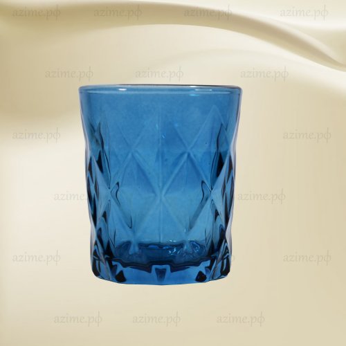 Набор стаканов AZ2023-458 низкие  6шт.270мл тёмно синий (8)