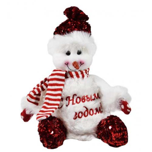 Игрушка AZ2020-108 Снеговик с корманом для конфет h30*17см  (60)