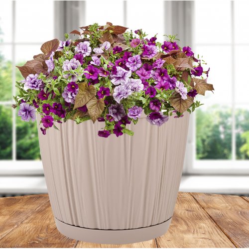 Горшок IG623110047 BARCELONA 6,5л, D240мм молочный шоколад (6)