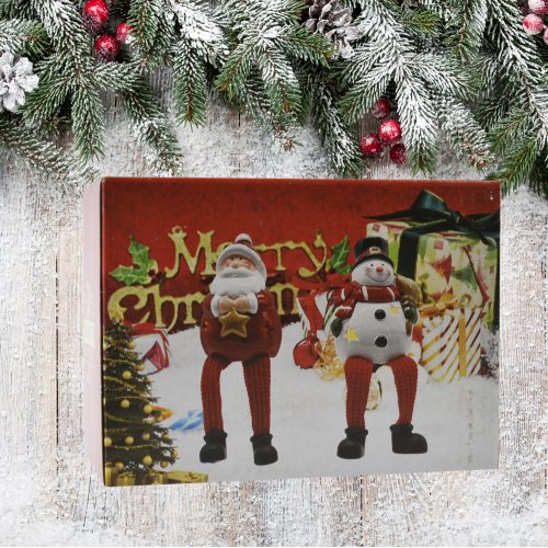 Сувенир новогодний AZ2023-327 Фигурка Дед Мороз , Снеговик в/н(144)