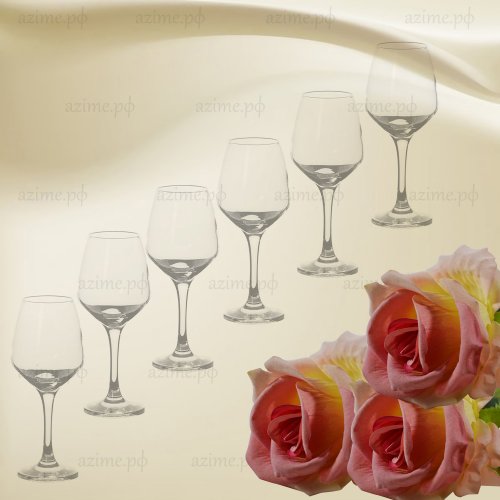 Набор бокалов 6 штук 440271B Изабелла 350мл вино (4)