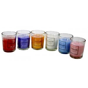 Свеча ароматизированная AZ2021-640 микс в стакане  (144/12)