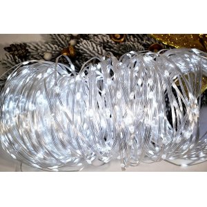 Гирлянда уличная LED AZ2021-799 100м 800л Капля цв.белый пр.прозрачный  (60)
