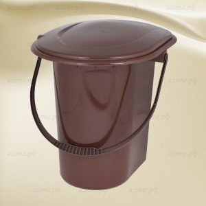 Ведро - туалет ПМ М7619 18.0л коричневый (10)