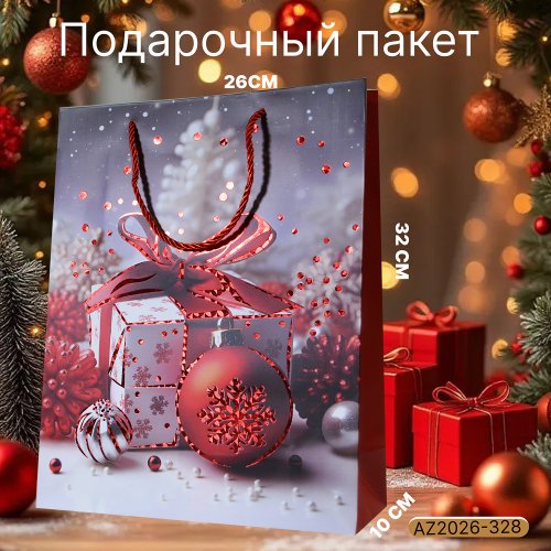 Подарочный пакет AZ2026-328 26*32*10 (240)