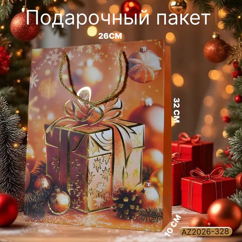 Подарочный пакет AZ2026-328 26*32*10 (240)