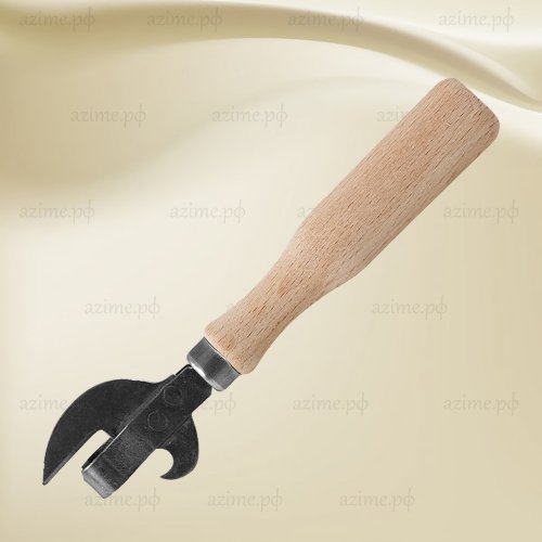 Нож консервный Эконом 003708160 мм., простой, с деревянной рукояткой (70)