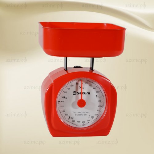 Весы кухонные механические SA-6017R/А  нагрузка 5кг (24)