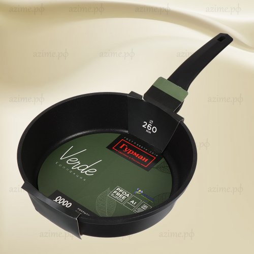 Сковорода ГМ2601 ВИ 430971 26 см антипригарное покрытие Verde черная индукция (10)