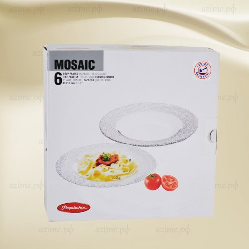 Набор тарелок 10301B Мозаик 210 мм (6)