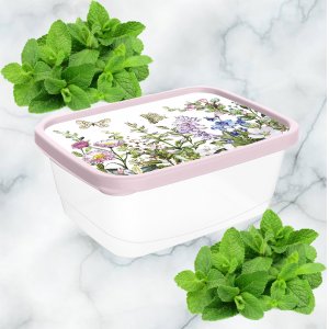 Контейнер для продуктов 223110807/01 прямоугольный 0,5л с декором 
