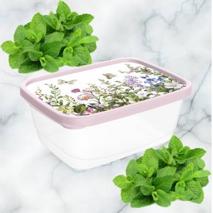 Контейнер для продуктов 223111007/01 прямоугольный 1,5л с декором 