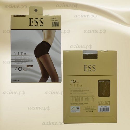 Капроновые колготки ТМ E.S.S 8146 VITA 40D BLACK 3