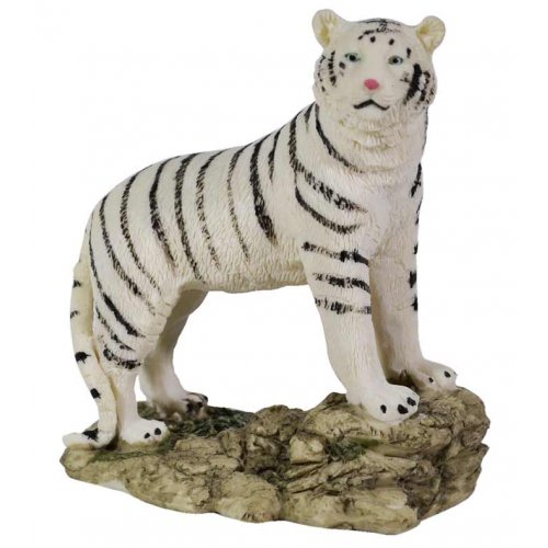 Статуэтка AZ2021-635 Тигр белый смотрящий  h13*11*7см (72)