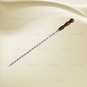 Шампур с деревянной ручкой 500*12*3мм