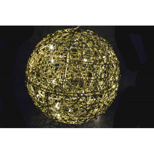Декоративное украшение LED AZ2021-581 Шар из ротанга 30см (20)