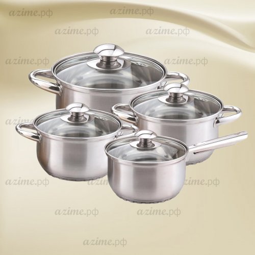 Набор посуды KL-4202 8пр.из нержавеющей стали (2)