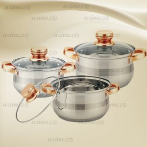 Набор посуды KL-4216 6пр.из нержавеющей стали (4)