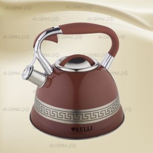 Чайник металлический KL-4506 СВ 3.0л цв.шоколадный(12)