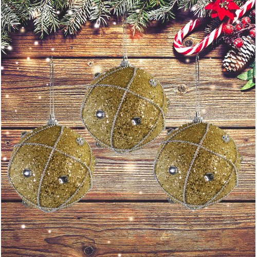 Набор ёлочных игрушек AZ2024-252 .X3646 набор 3 штуки (98)