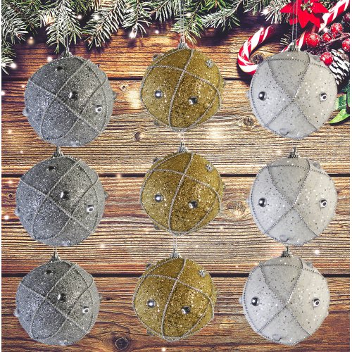 Набор ёлочных игрушек AZ2024-252 .X3646 набор 3 штуки (98)